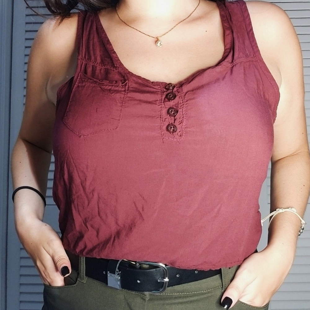 Brandy Melville Plum Crop Top One Size